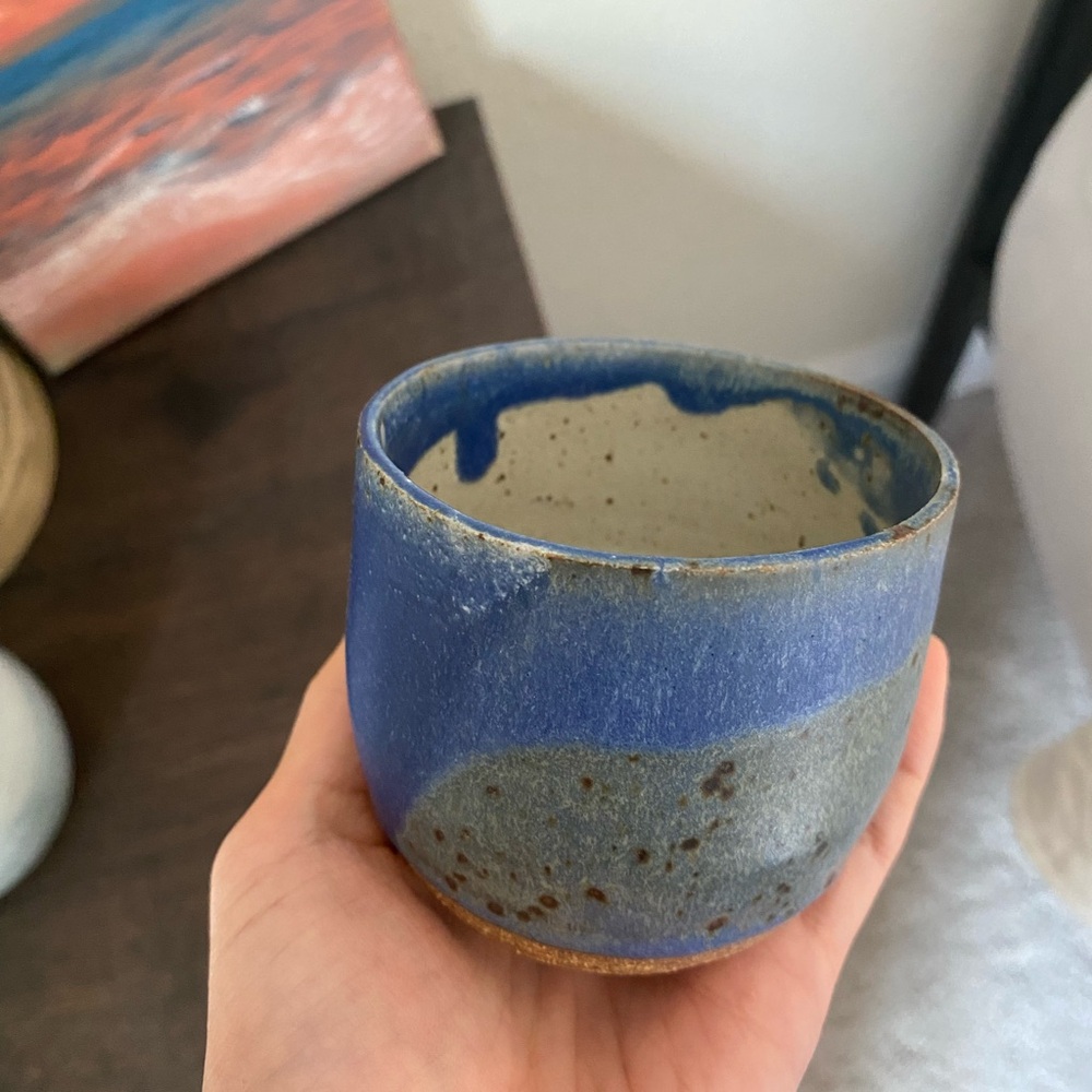 Handmade pottery cup